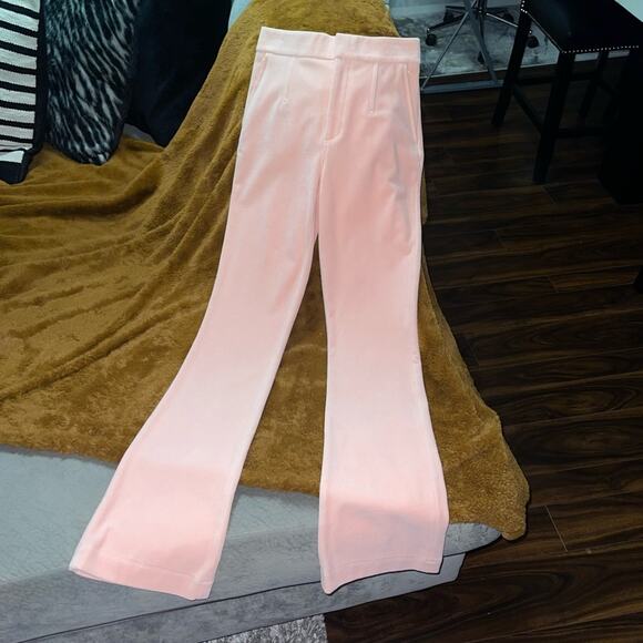 Alexander Wang Women's Size 0 Peak Stacked Pants in Quartz Pink EUC $595 - Picture 5 of 12